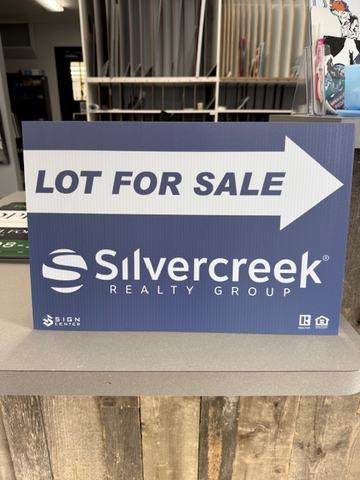 Silvercreek Lot For Sale directional sign