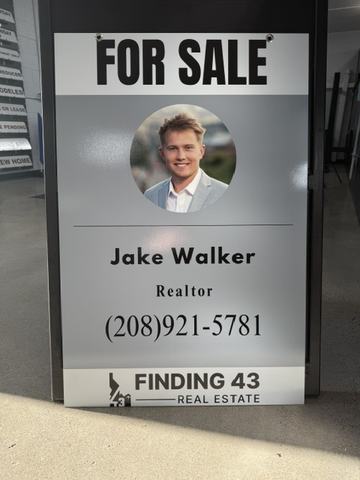 Finding 43 Real Estate For Sale panel with agent photo